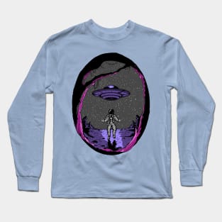 astronaut moon landing Long Sleeve T-Shirt